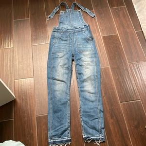 Madewell denim overalls size small